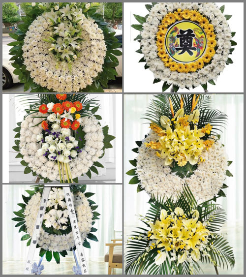 广东韶关市南雄市邓坊镇洋西村花圈速递